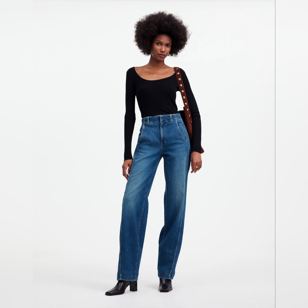 Madewell Tapered Denim Trousers (27T - 35 1/2 Inseam)